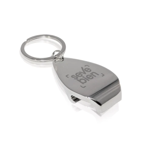 LLAVERO METÁLICO CON ABREBOTELLAS