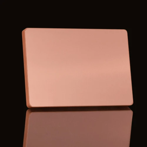 Placa Galvano encobrizado "BLOCK"